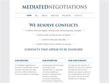 Tablet Screenshot of mediatednegotiations.com